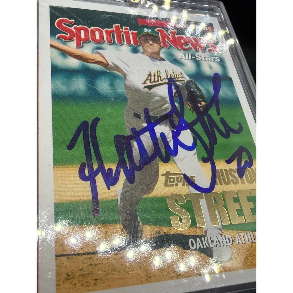 Huston Street Signed 2005 Topps Sporting News Radical Rookie Card Oakland A's
